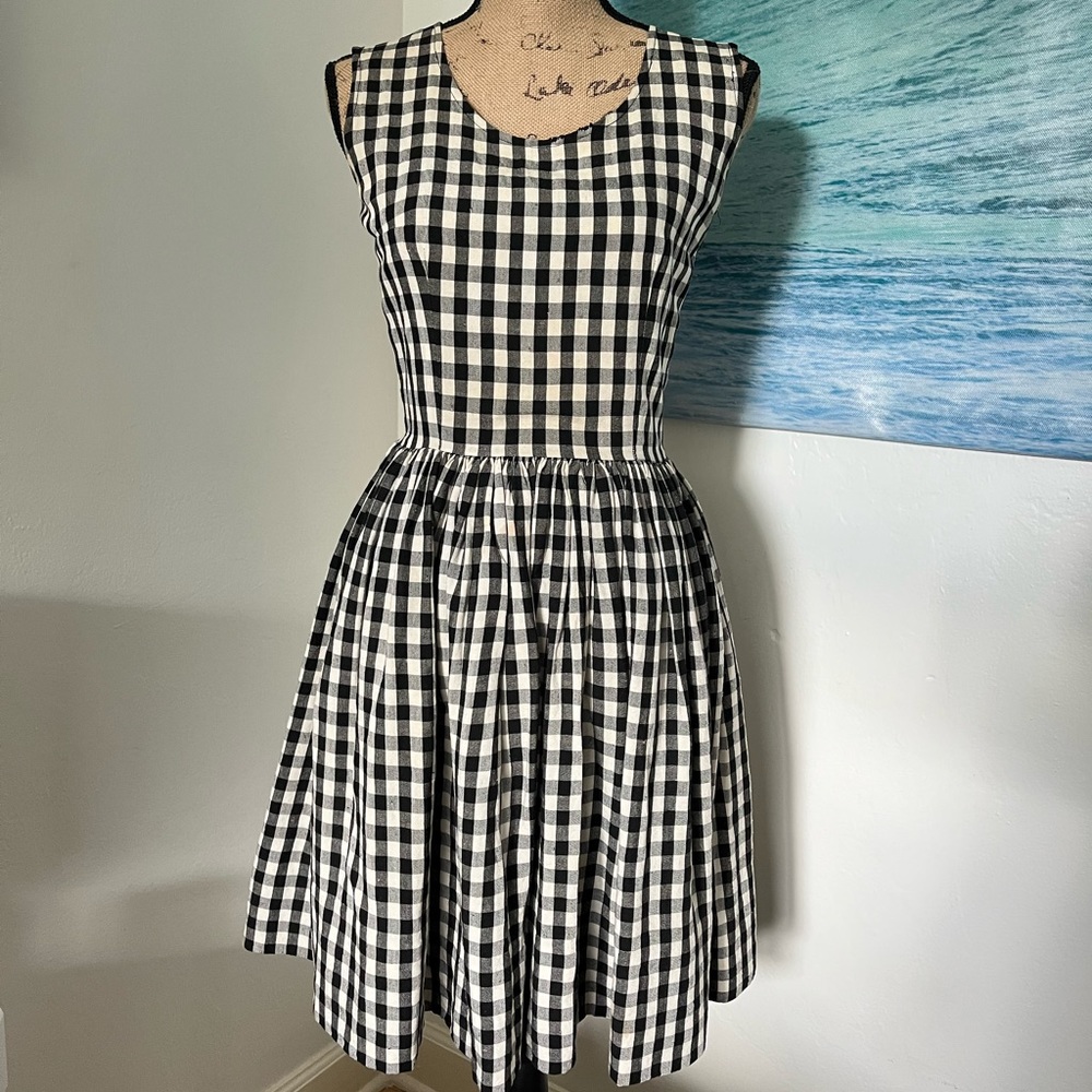Vintage Checkered Dress Anne Elisabeth Abaya